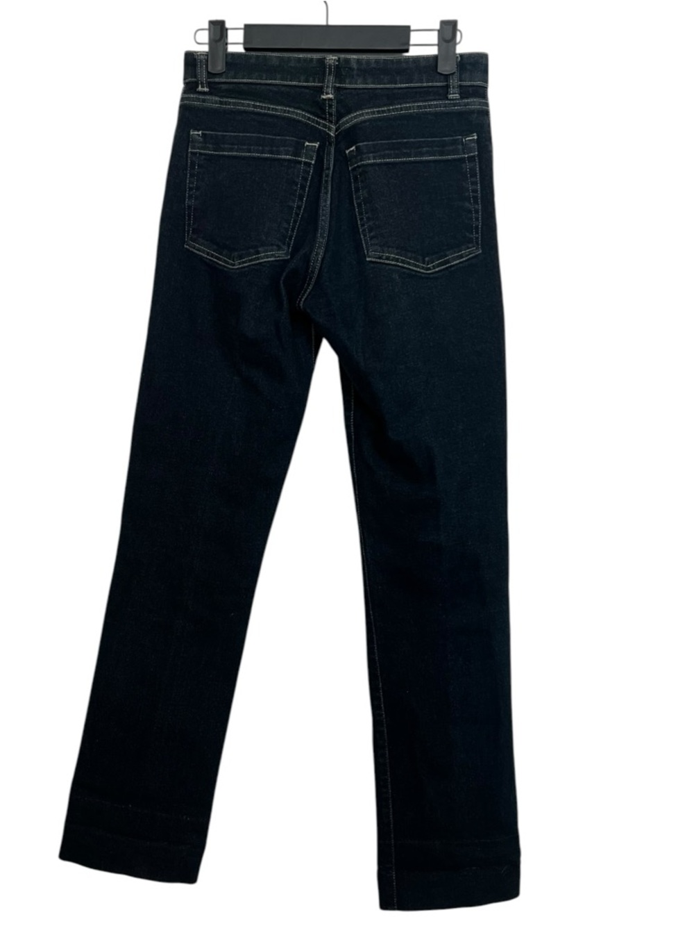 Burberry London Women’s Jeans UK 6 US 4 Dark Wash Straight Plaid Cuff Denim - Picture 5 of 11